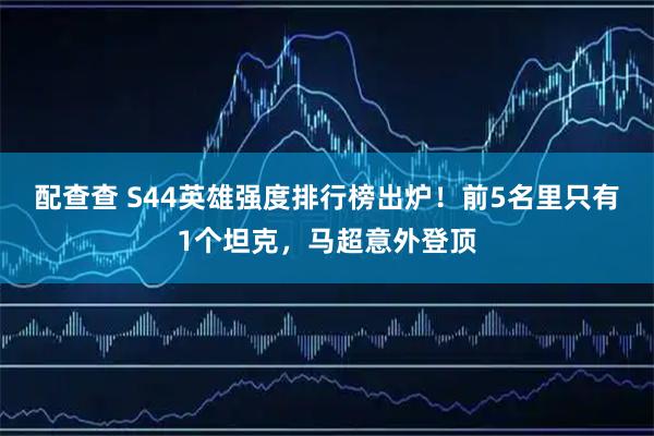 配查查 S44英雄强度排行榜出炉！前5名里只有1个坦克，马超意外登顶